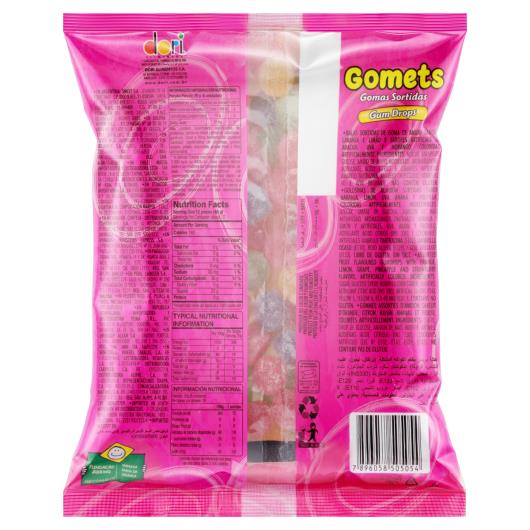 Bala de Goma Frutas Sortidas Gum Drops Dori Gomets Pacote 500g - Imagem em destaque