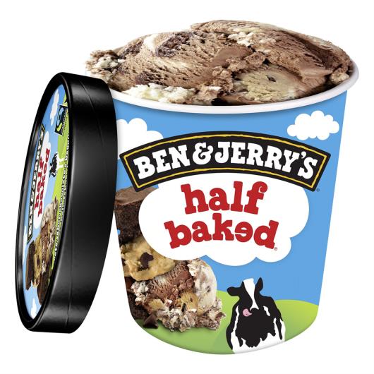 Sorvete Half Baked Ben & Jerry's Pote 458ml - Imagem em destaque