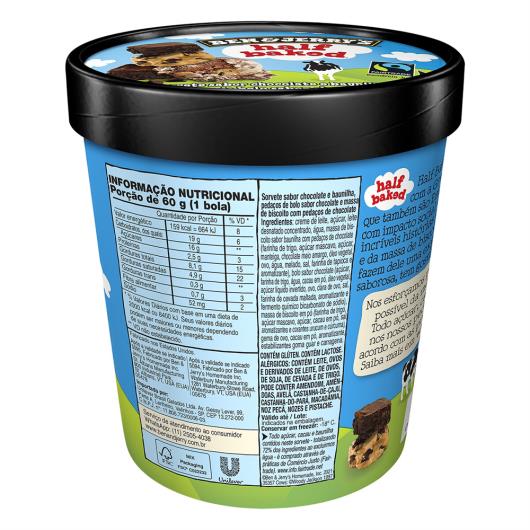 Sorvete Half Baked Ben & Jerry's Pote 458ml - Imagem em destaque