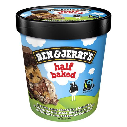 Sorvete Half Baked Ben & Jerry's Pote 458ml - Imagem em destaque