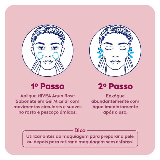 NIVEA MicellAIR Sabonete Gel Facial Água de Rosas 150ml - Imagem em destaque