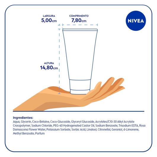 NIVEA MicellAIR Sabonete Gel Facial Água de Rosas 150ml - Imagem em destaque