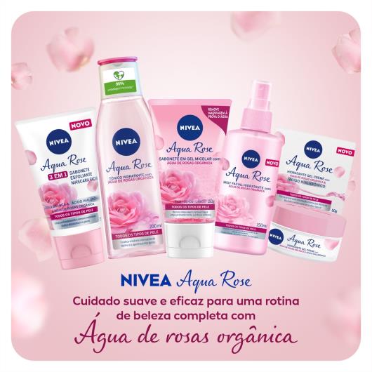 NIVEA MicellAIR Sabonete Gel Facial Água de Rosas 150ml - Imagem em destaque