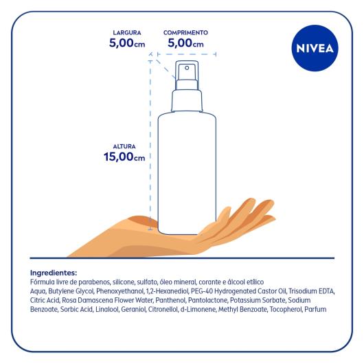 NIVEA Hidratante Facial Mist Aqua Rose 150ml - Imagem em destaque