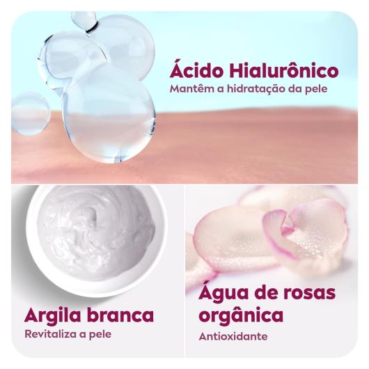 Máscara e Sabonete Facial Esfoliante Nivea Aqua Rose Bisnaga 150ml - Imagem em destaque