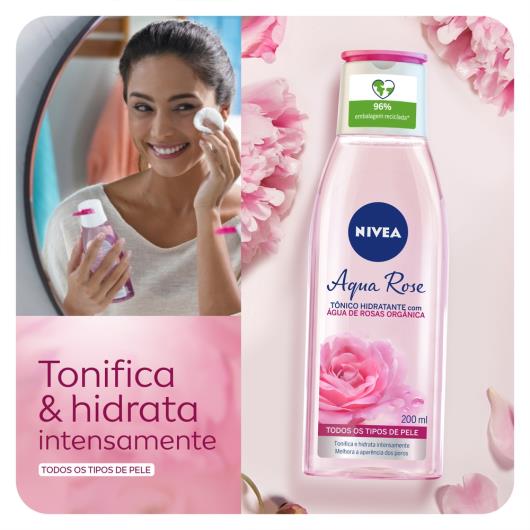 NIVEA Tônico Hidratante Aqua Rose 200ml - Imagem em destaque