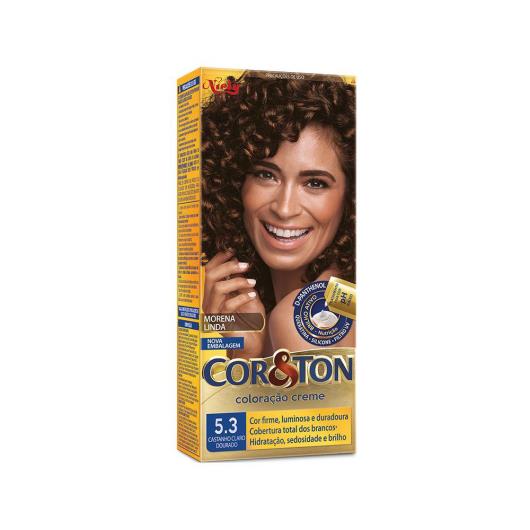 Coloração creme 5.3 castanho claro dourado Cor & Ton Unidade - Imagem em destaque
