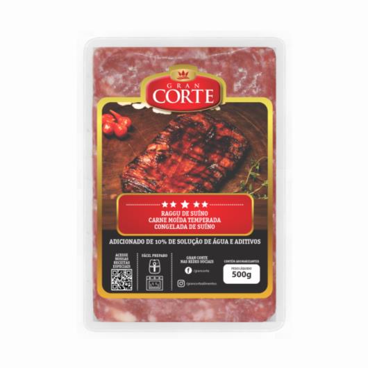 Carne Moída Gran Corte Temperada Raggu de Suíno Congelada 500g - Imagem em destaque