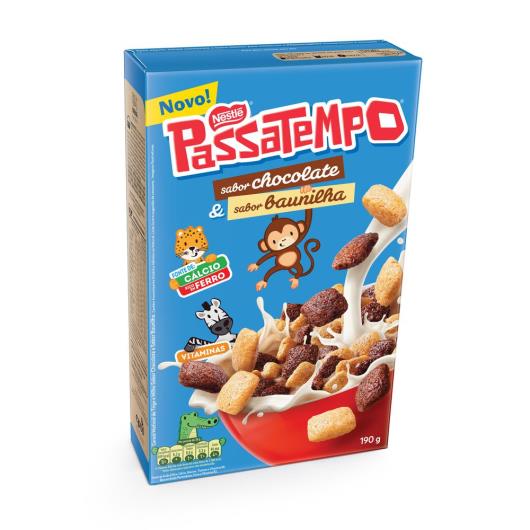 Cereal Matinal Passatempo Chocolate e Baunilha Nestlé Caixa 190g - Imagem em destaque