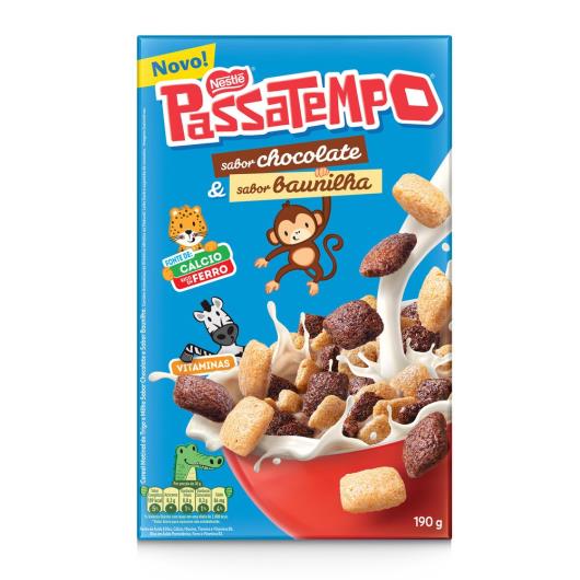 Cereal Matinal Passatempo Chocolate e Baunilha Nestlé Caixa 190g - Imagem em destaque