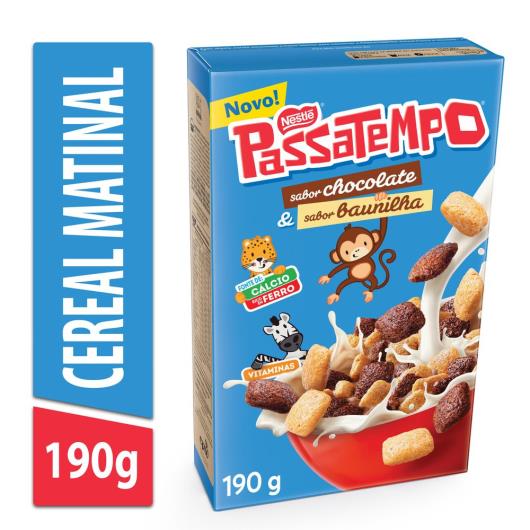 Cereal Matinal Passatempo Chocolate e Baunilha Nestlé Caixa 190g - Imagem em destaque