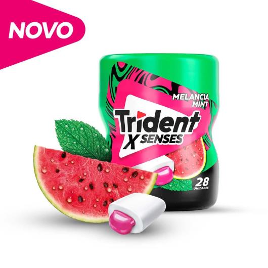 Chiclete Trident X Senses Melancia Menta Garrafa 54g - Imagem em destaque