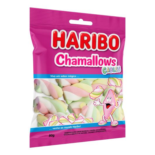 Marshmallow Baunilha Cables Haribo Chamallows Pacote 80g - Imagem em destaque