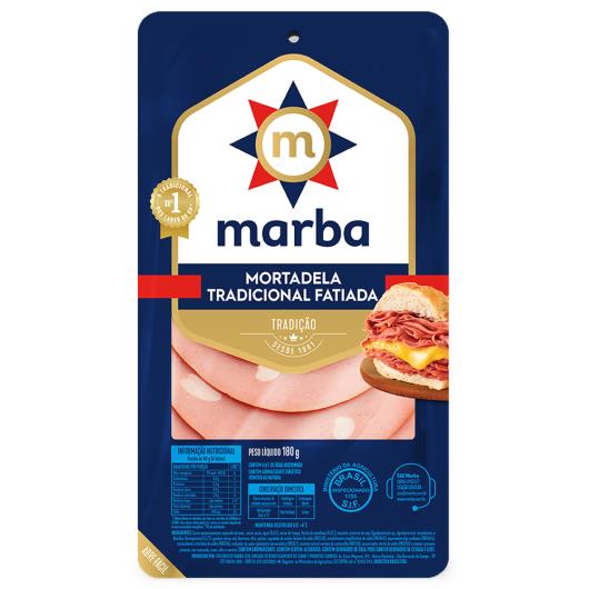 Mortadela Marba Tradicional Fatiada 180g - Imagem em destaque