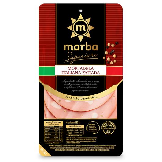 Mortadela italiana Marba fatiada 180g - Imagem em destaque