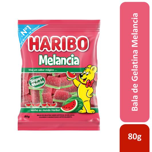 Bala de Gelatina Melancia Haribo Pacote 80g - Imagem em destaque