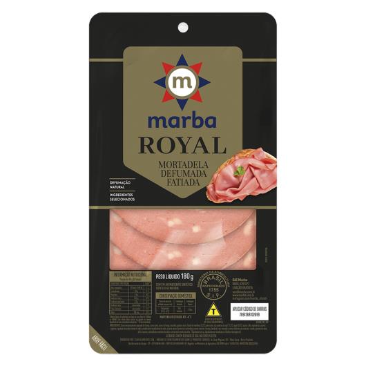 Mortadela defumada royal Marba fatiada 180g - Imagem em destaque