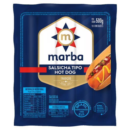 Salsicha Tipo Hot Dog Marba 500g - Imagem em destaque