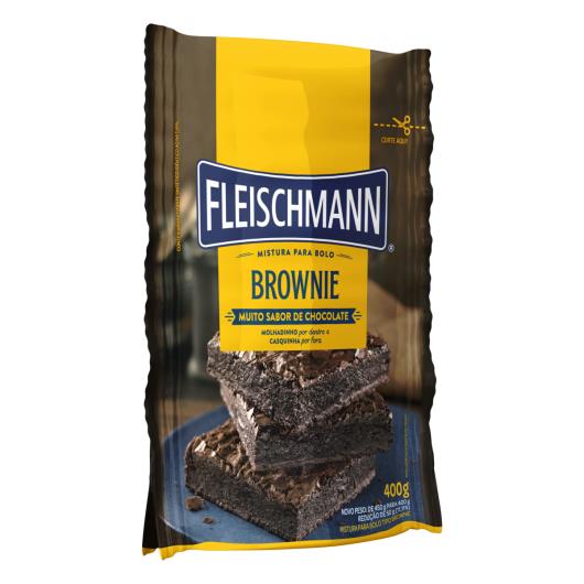 Mistura para Bolo Brownie Chocolate Fleischmann Sachê 400g - Imagem em destaque