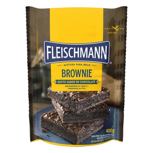 Mistura para Bolo Brownie Chocolate Fleischmann Sachê 400g - Imagem em destaque