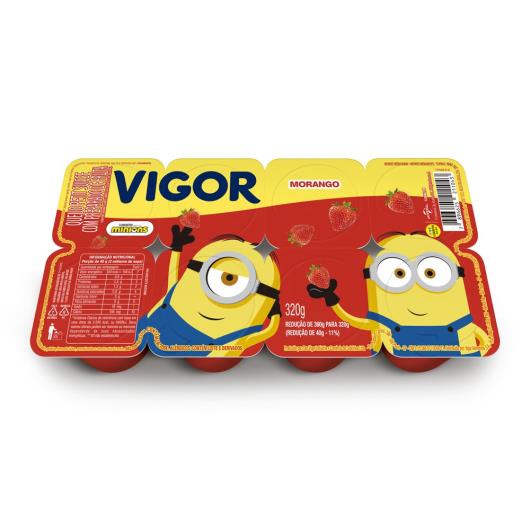 Queijo Petit Suisse Morango Minions Vigor Bandeja 320g 8 Unidades - Imagem em destaque