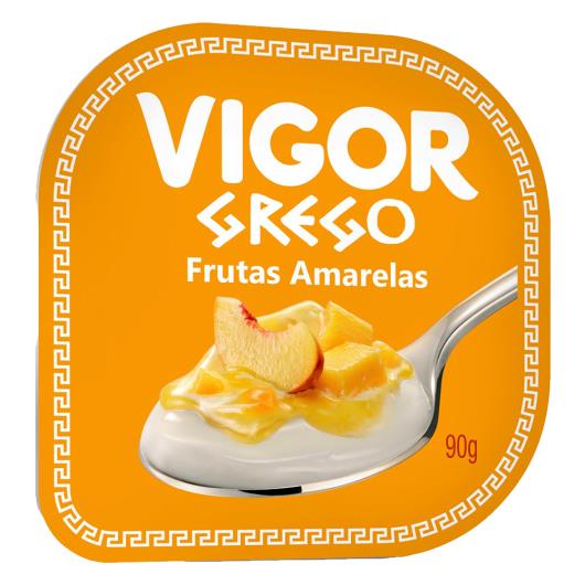 Iogurte Grego Calda Frutas Amarelas Vigor Pote 90g - Imagem em destaque