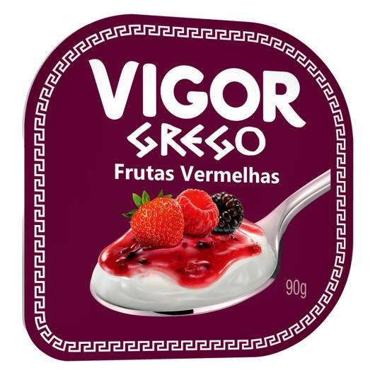 Iogurte Grego Calda Frutas Vermelhas Vigor Pote 90g - Imagem em destaque
