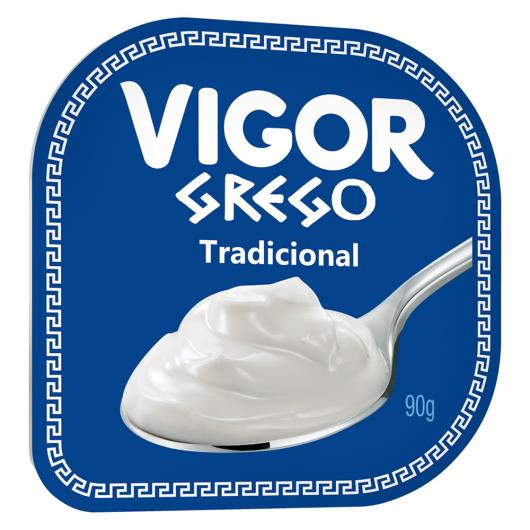 Iogurte Grego Tradicional Vigor Pote 90g - Imagem em destaque