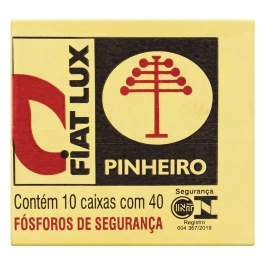 Fósforo de Segurança Fiat Lux Pinheiro 10 Unidades - Imagem em destaque