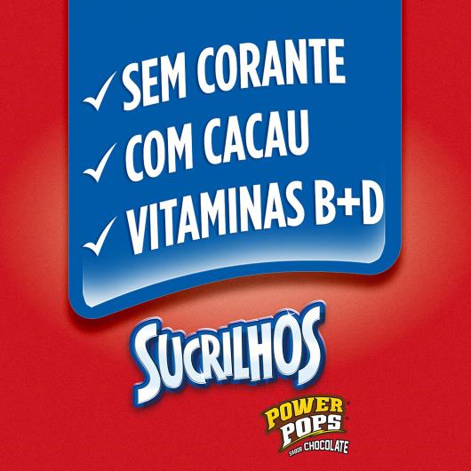 Cereal Matinal Chocolate Kellogg's Sucrilhos Power Pops Caixa 200g - Imagem em destaque