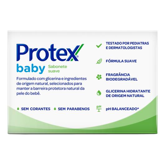 Sabonete Infantil Barra Suave Protex Baby Caixa 85g - Imagem em destaque