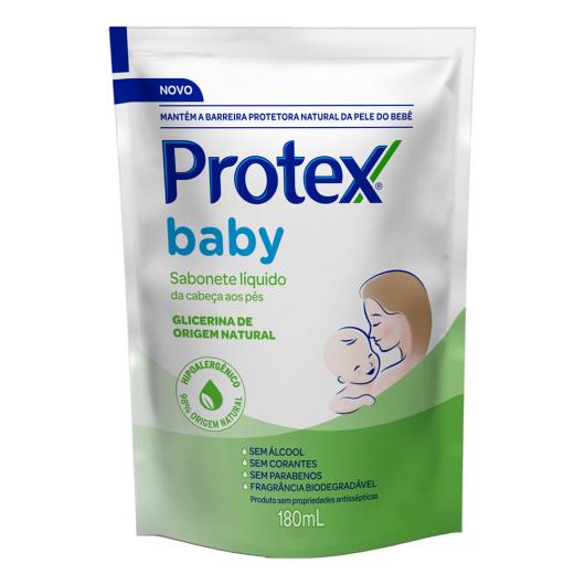 Sabonete Bebê Líquido de Glicerina da Cabeça aos Pés Protex Baby Sachê 180ml - Imagem em destaque