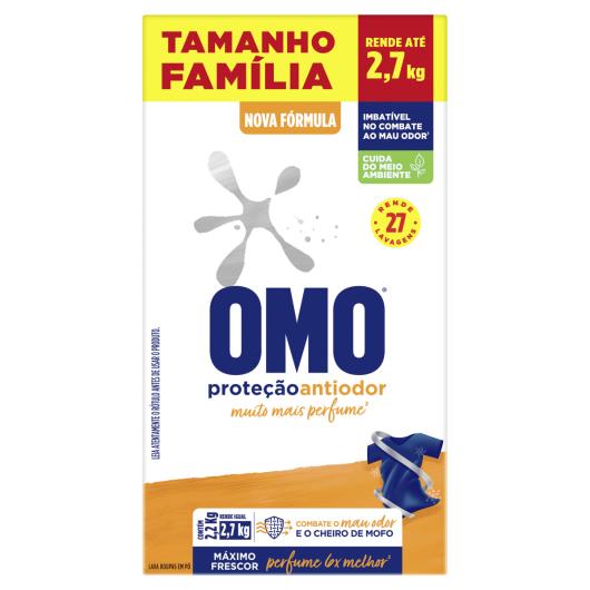 Lava-Roupas Pó Omo Proteção Antiodor Caixa 2,2kg Tamanho Família - Imagem em destaque