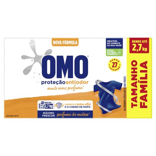 Lava-Roupas Pó Omo Proteção Antiodor Caixa 2,2kg Tamanho Família - Imagem em destaque