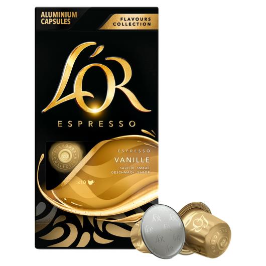 Café em Cápsula Torrado e Moído Espresso Baunilha L'or Flavours Collection Caixa 52g 10 Unidades - Imagem em destaque