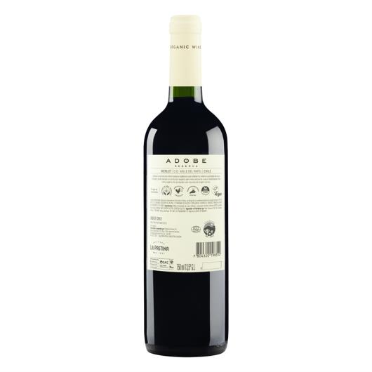 Vinho Chileno Tinto Meio Seco Adobe Reserva Vineyards Merlot Garrafa 750ml - Imagem em destaque