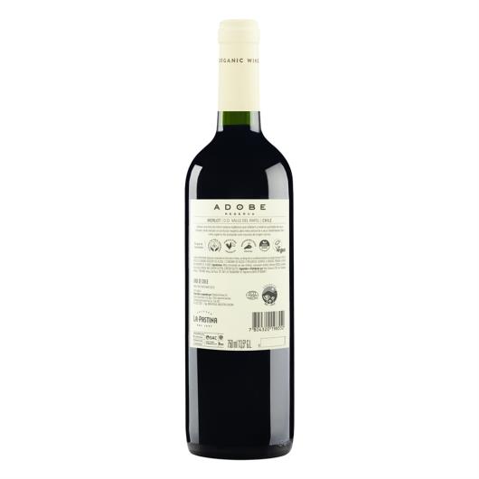 Vinho chileno merlot orgânico Adobe Reserva Emiliana 750ml - Imagem em destaque