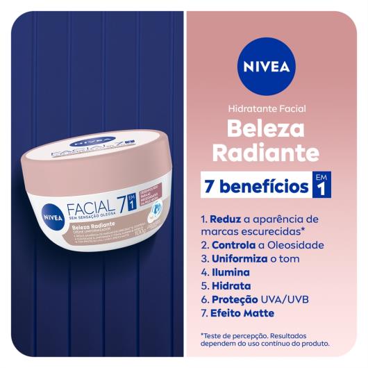 NIVEA Hidratante Facial 7 em 1 Beleza Radiante 100g - Imagem em destaque
