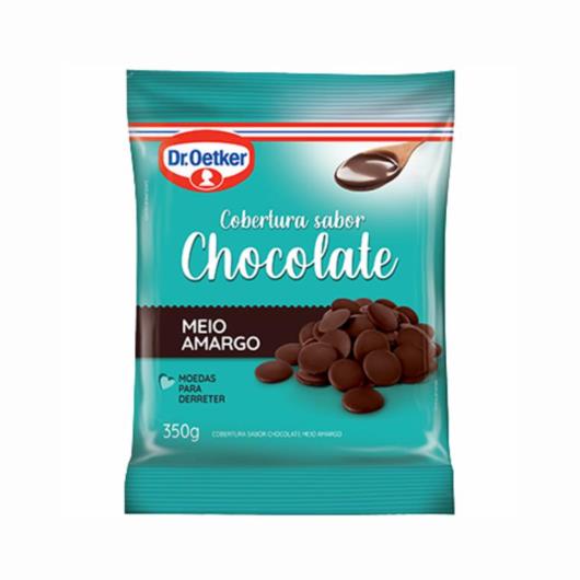 Cobertura Moedas para Derreter DR Oetker Sabor Chocolate Meio Amargo  350g - Imagem em destaque