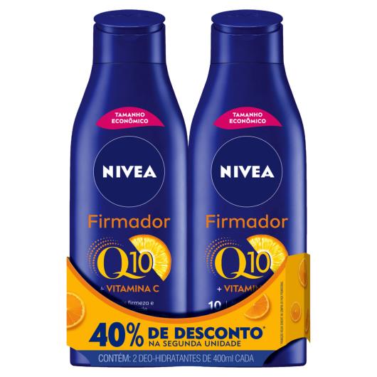 Pack Loção Corporal Firmadora Nivea Q10 + Vitamina C 2 Unidades 400ml Cada - Imagem em destaque