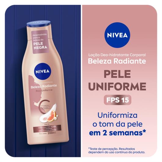 NIVEA Hidratante Corporal Beleza Radiante Pele Uniforme 200ml - Imagem em destaque