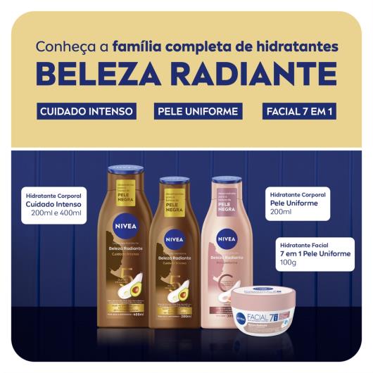 NIVEA Hidratante Corporal Beleza Radiante Pele Uniforme 200ml - Imagem em destaque