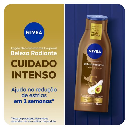 Loção Corporal Deo-Hidratante Nivea Beleza Radiante Frasco 400ml - Imagem em destaque