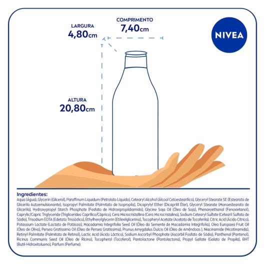 Loção Corporal Deo-Hidratante Nivea Beleza Radiante Frasco 400ml - Imagem em destaque