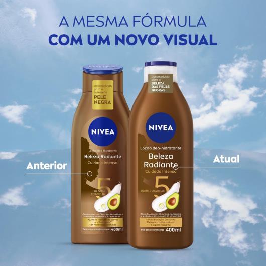 NIVEA Hidratante Desodorante Beleza Radiante Cuidado Intenso 400ml - Imagem em destaque