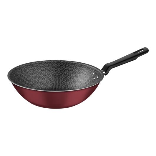 Wok Tramontina Loreto em Alumínio com Revestimento Interno e Externo Antiaderente Starflon Max Vermelho 28cm - Imagem em destaque