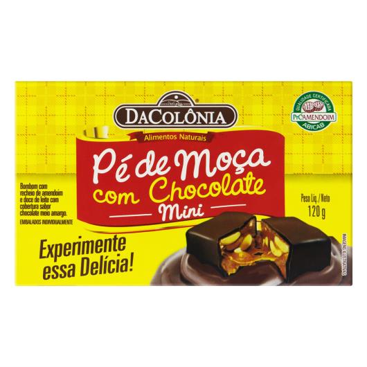 Mini Pé de Moça com Chocolate DaColônia Caixa 120g - Imagem em destaque