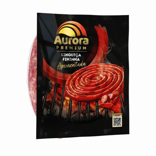 Linguiça Fininha Apimentada Aurora Premium Congelada 600g - Imagem em destaque