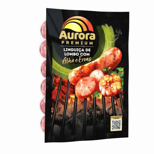 Linguiça de Lombo com Alho e Ervas Aurora Premium 500g - Imagem em destaque