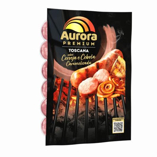 Linguiça Toscana sabor cerveja e cebola caramelizada Aurora Premium 500g - Imagem em destaque